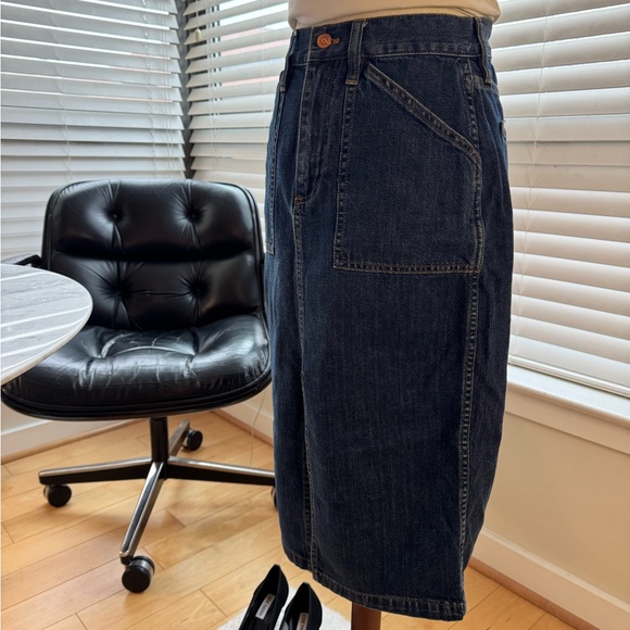 J. Crew Denim Midi Skirt - Picture 3 of 8